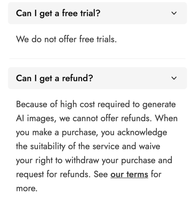 Pebblely FAQ: Can I get a free trial? We do not offer free trials. Can I get a refund? We cannot offer refunds.