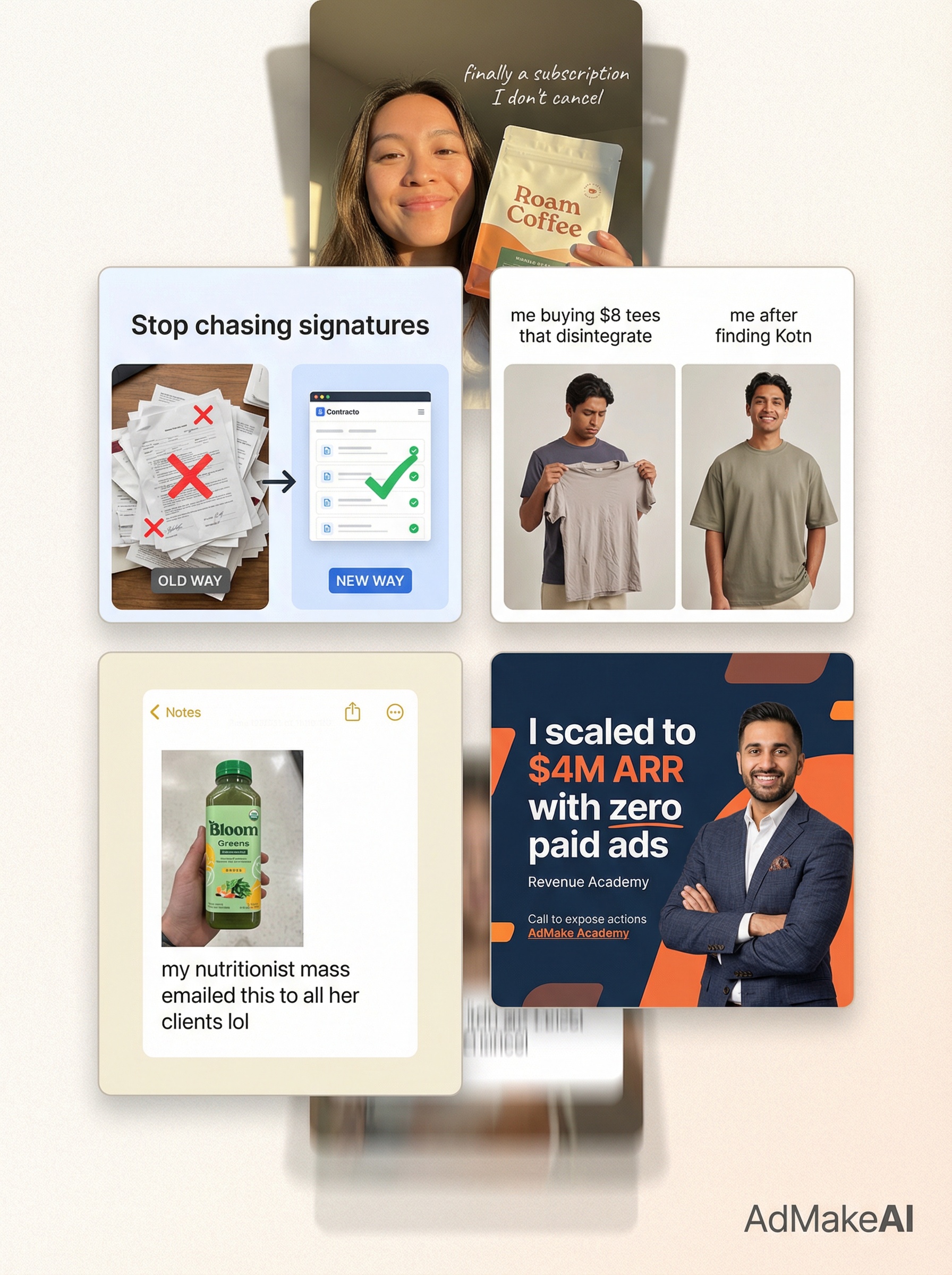 AdMake AI - Research competitor Facebook ads and create similar creatives